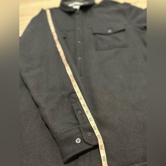 Norse Projects Villads Melton Wool Overshirt in Black - Picture 13 of 16